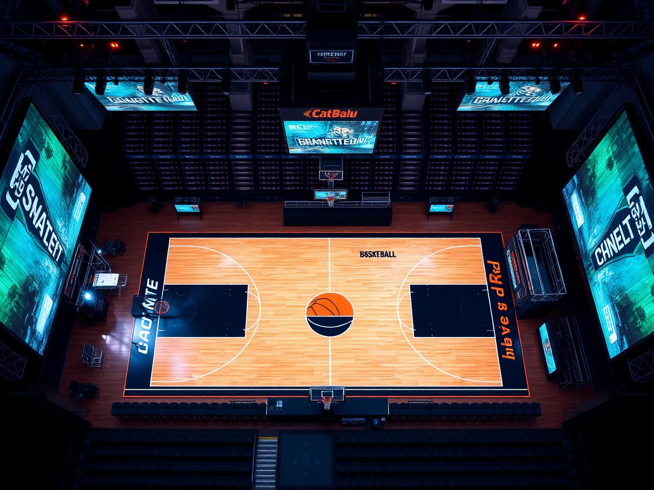 Indoor arena setup